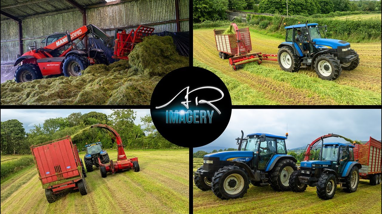 TM130 on the JF1050 | 40 Series on the Trailers | Its old school Silage Harvesting