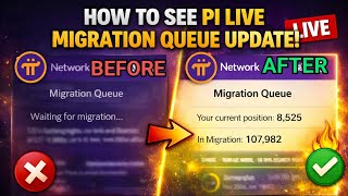 Network 2nd Migration Update: How to See Pi Live Migration Queue Update 