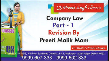 MARATHON I CS FOUNDATION I COMPANY LAW  I BEST CS CLASSESI NO.1 CS CLASSES FREE REVISION CLASSES