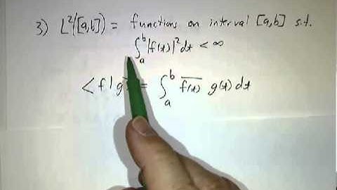 Hilbert Spaces and L^2