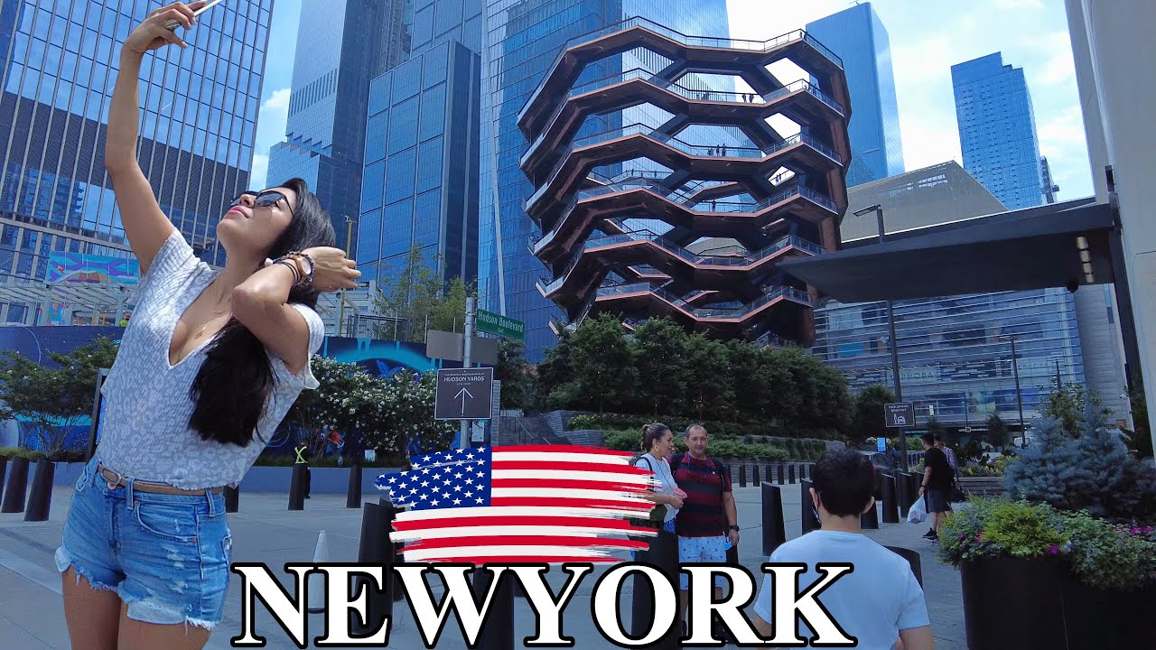 New York City Walking Tour - The Hudson Yards Vessel (4K60)