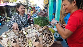 Phát hiện Mẹt lòng heo luộc chính gốc Bắc Siêu ngon 200k/kg nằm sâu trong hẻm nhỏ ở Sài Gòn