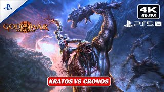Kratos vs Cronos Boss Battle PS5 Pro [4K-60-FPS]🩸⚔️🔥👑🗿🏛️⚡🐍🌋💀