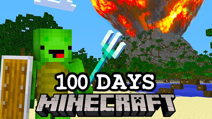 100 Hari di Pulau Volcanic di Minecraft