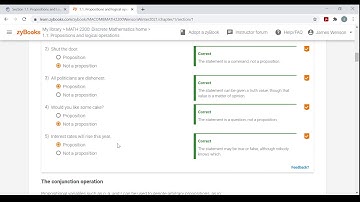 Math 2200: Section 1.1 - Propositions and Logical Operations