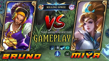 #BRUNO STRONGEST BUILD GAMEPLAY #mlbb #mobilelegend #mobile #mlbbbruno #mlbbmarksman #mlbbglobal