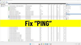 Fix 'PING' in Windows 11