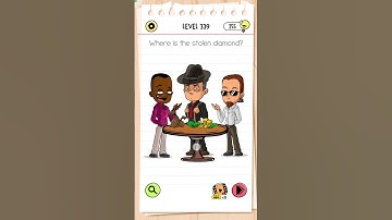 Brain test all star level 339 where is the stolen diamond  #braintestallstar#games #braintest #brain