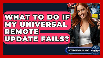 What To Do If My Universal Remote Update Fails? - NextGen Viewing and Audio