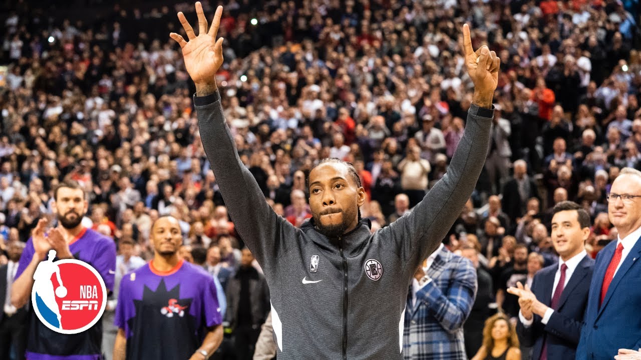 Kawhi Leonard Gets Tribute Video And Championship Ring From Raptors In Toronto Return Nba On Espn Youtube