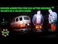 Driver Arrested for DUI After Driving 54 MPH In a 30 MPH Zone