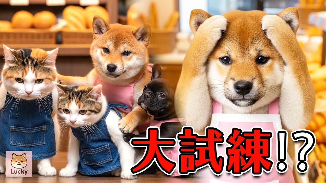大ピンチ！お客さんが来ない…？パン屋さんを救いたい子犬の奮闘記 Big