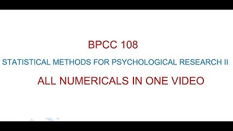 BPCC 108 ALL NUMERICALS IN ONE VIDEO || IMPORTANT QUESTIONS #BAPCH #BPCC108 #IGNOUTEE