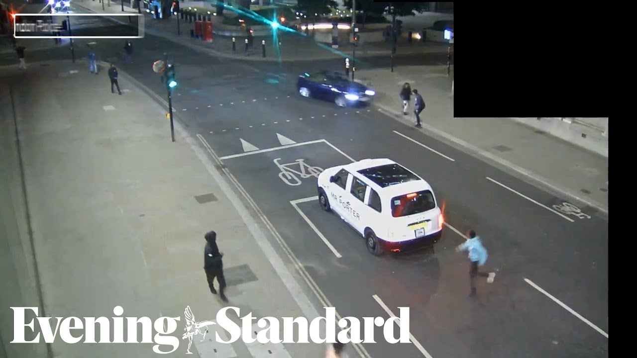 CCTV catches ‘shocking’ moment when driver deliberately ran down two men
