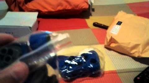 Unboxing blue polished xbox 360 controller shell