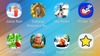 Juice Run,Subway Princess Runner,Sky Roller,Picker 3D,Z Escape,Jumanji,Hole.io,Hello Stars screenshot 5