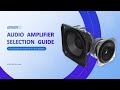 How to select audio amplifier boards for your speakers  impedance  power  sensitivity