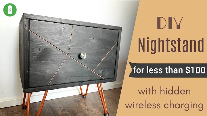 Modern DIY Nightstand with Wireless Charging