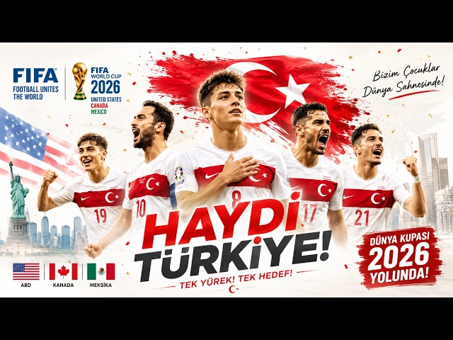 ⚽ FIFA Onaylı TÜRKİYE DÜNYA KUPASI MİLLİ MARŞI ! 🇹🇷 2026 Amerika  Milli Marş TÜRKİYE MİLLİ TAKIM
