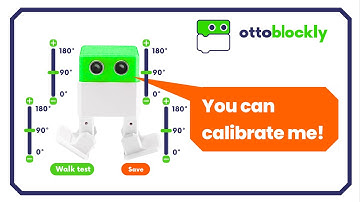 How to proper calibrate Otto DIY robot servos with  calibration software and blockly or arduino code