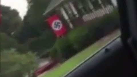 NC man confronted for flying Nazi flag outside home