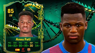 BEST META CARD! EAFC 24 Ansu Fati Max Evolution Review!