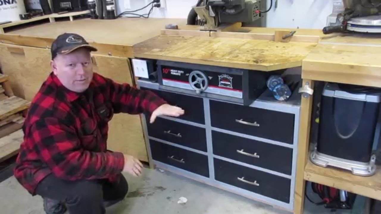 My Radial Arm Saw Workstation - YouTube