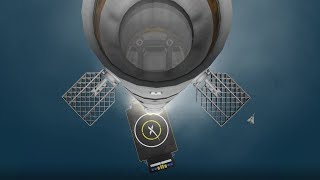 [KSP kOS] SpaceX-style Droneship Landing Test