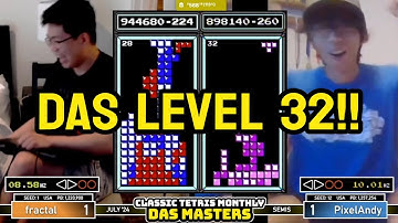 FIRST EVER!! DAS Level 32 in NES Tetris