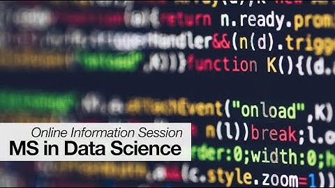 MS in Data Science | Online Information Session | CUNY SPS