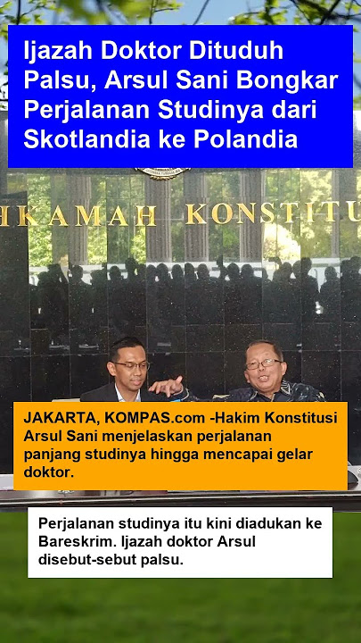 Ijazah Doktor Dituduh Palsu, Arsul Sani Bongkar Perjalanan Studinya dari Skotlandia ke Polandia #new