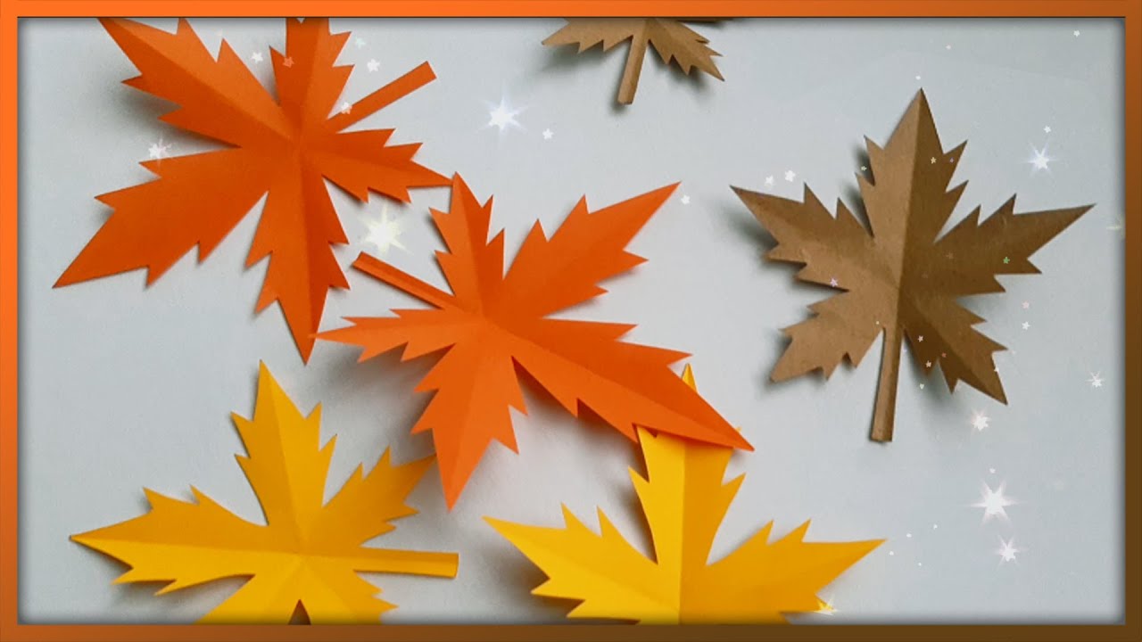 Modernización Moderar apretado Cómo hacer hojas de otoño - YouTube