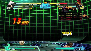 MvC3: Amaterasu corner bnb w/ Armor Piercer & Vertical Arrows assist