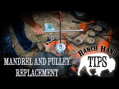 Mandrel & Pulley Replacement Husqvarna Riding Mower