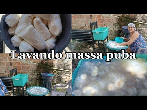 2 parte, lavando massa puba