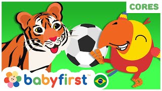 Desenho infantil | Aprender cores e jogos para bebês | Aprenda animais e Futebol | BabyFirst Brasil