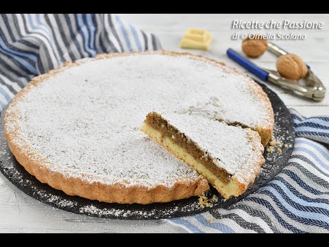 Crostata alle noci con crema che cuoce direttamente in forno - Ricette che Passione