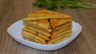 Хрустящие треугольники из лаваша с сыром. Crispy lavash triangles with cheese.