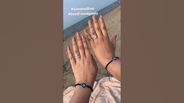 Bestie vibes, nails, same Simora sparkle 💍🤍Rings, bracelets, and shine — all from @simorasilver 💫