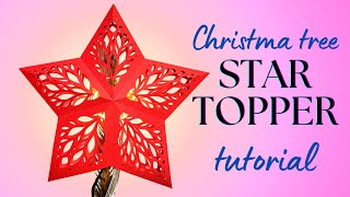 How to Make Christmas Star | DIY Christmas Decorations | Papercraft from SneakyCat Studio
