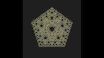 animation of 5-fold pentagonal star tiling