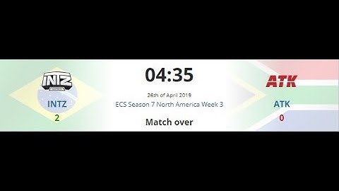 INTZ vs ATK (2:0) at ECS Season 7 North America Week 3 (26.04.2019)