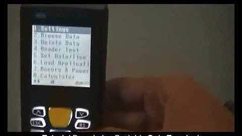 tutorial Barcode Portable Data Terminal Mobicom MPT 9000