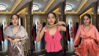 Try on haul || Jualan piyama rayon adem dress murmer