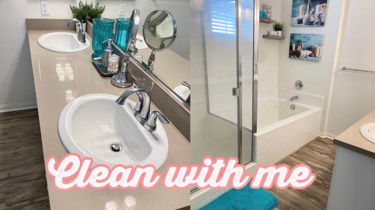 CLEAN WITH ME | MASTER BATHROOM | Deep clean!! - YouTube