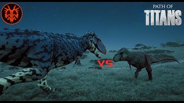 Tyrannotitan VS Tyrannosaurus Path of Titans 1v1