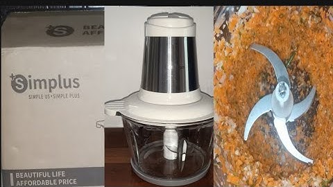 Unboxing/Testing Simplus Electric Chopper/Food Processor l Grace Recipes l