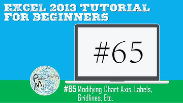 Excel 2013 Tutorial for Beginners #65: Modifying Chart Axis, Labels, Gridlines, Etc.