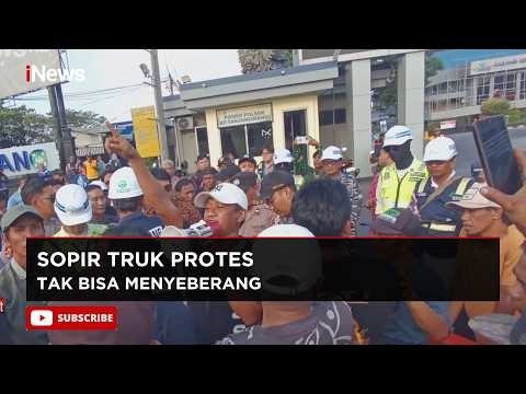 Tak Bisa Menyeberang, Sopir Truk Protes Kebijakan ASDP