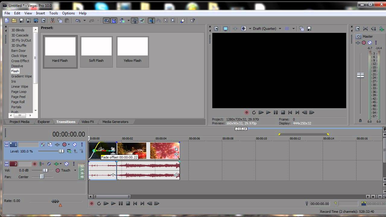 4. Các mẹo nâng cao với Transition trong Vegas Pro